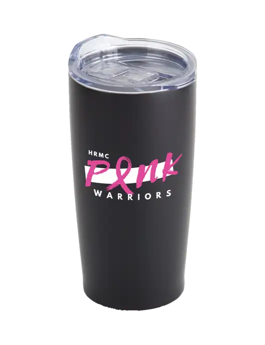 Society Black 20 oz Insulated Tumbler w/Pink Warriors Logo