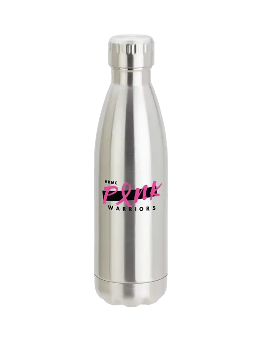 City Go Silver 17 oz Insulated Bottle w/Pink Warriors Logo