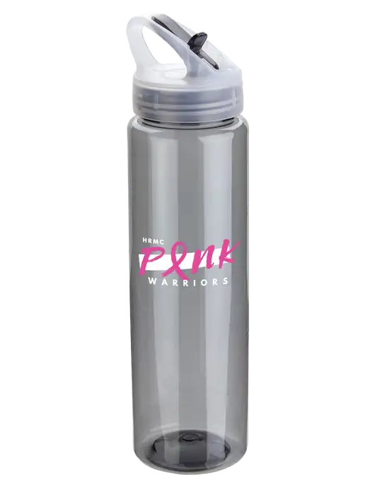 Buddy Smoke 32 oz PET Bottle with Flip Lid w/Pink Warriors Logo